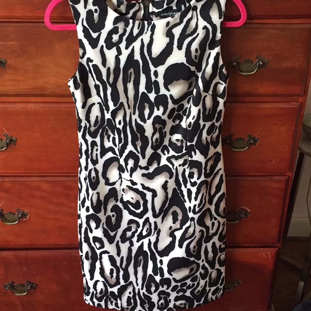 Tribal Cocktail Leopard Dress